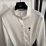 Logo Embroidered Shirt Dress with Waist Bag