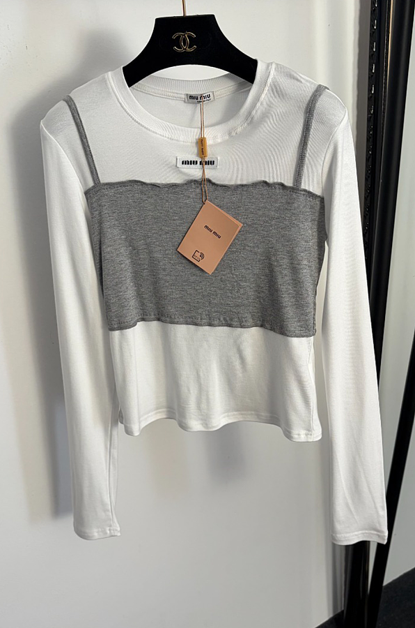 Patchwork Long Sleeve Top