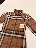 Brown Plaid Shirt Dress