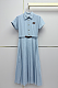 Pleated Stripe Dress