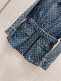Cotton Denim Jacquard Jacket