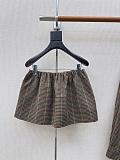Houndstooth Check Mini Skirt
