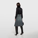 Cotton Denim Jacquard Skirt