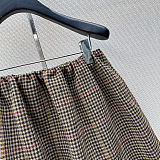 Houndstooth Check Mini Skirt