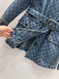 Cotton Denim Jacquard Jacket