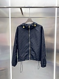 Re-nylon Jacquard Windbreaker & Pleated Skirt