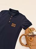 Polo Dress with Logo Embroidered