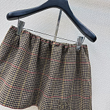 Houndstooth Check Mini Skirt