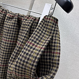 Houndstooth Check Mini Skirt