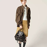 Houndstooth Check Blouson Jacket