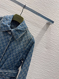 Cotton Denim Jacquard Jacket
