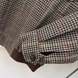 Houndstooth Check Blouson Jacket