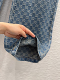 Cotton Denim Jacquard Pants