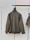 Houndstooth Check Blouson Jacket