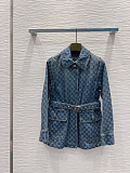 Cotton Denim Jacquard Jacket