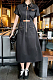 Half Zip-up Shirt Dress