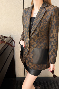 Jacquard Fabric Blazer