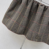 Houndstooth Check Mini Skirt