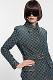 Cotton Denim Jacquard Jacket