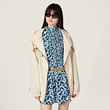 Technical fabric blouson jacket