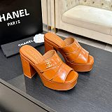 Crumpled Patent Lambskin Platform Sandals