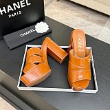 Crumpled Patent Lambskin Platform Sandals