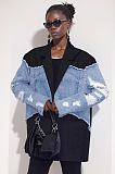 Patchwork Denim Blazer