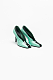 Crocodile Embossed Calfskin & Patent Calfskin Pump