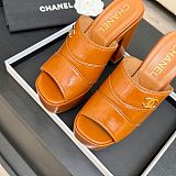 Crumpled Patent Lambskin Platform Sandals