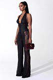 Lace Wide Leg Pants & Halter Top