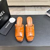 Crumpled Patent Lambskin Platform Sandals