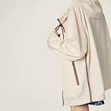 Technical fabric blouson jacket