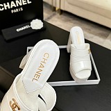 Crumpled Patent Lambskin Platform Sandals