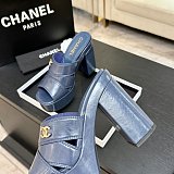 Crumpled Patent Lambskin Platform Sandals