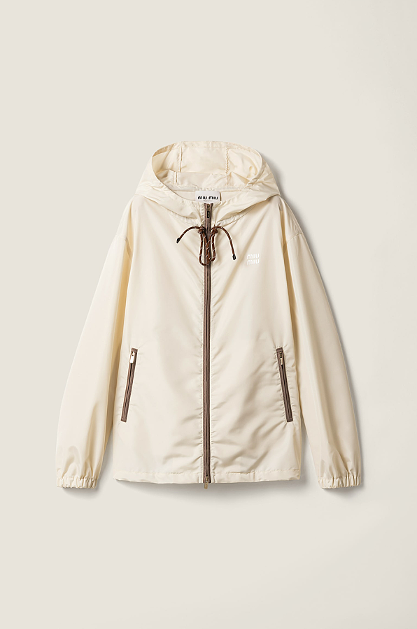 Technical fabric blouson jacket