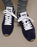 Plume Suede Sneakers (navy)
