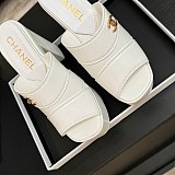 Crumpled Patent Lambskin Platform Sandals
