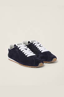Plume Suede Sneakers (navy)