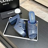 Crumpled Patent Lambskin Platform Sandals