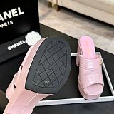 Crumpled Patent Lambskin Platform Sandals