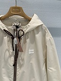 Technical fabric blouson jacket