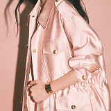 Silk Blend Shorts & Jacket Top