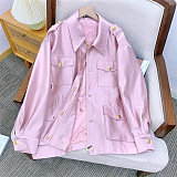 Silk Blend Shorts & Jacket Top
