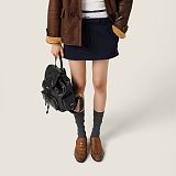 Rib Knit Mini Skirt