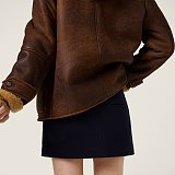 Rib Knit Mini Skirt