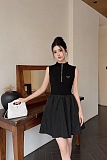 Patchwork Zipped Dress