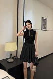 Patchwork Zipped Dress