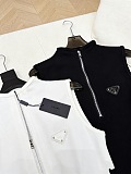 Patchwork Zipped Dress