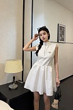 Patchwork Zipped Dress