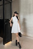Patchwork Zipped Dress